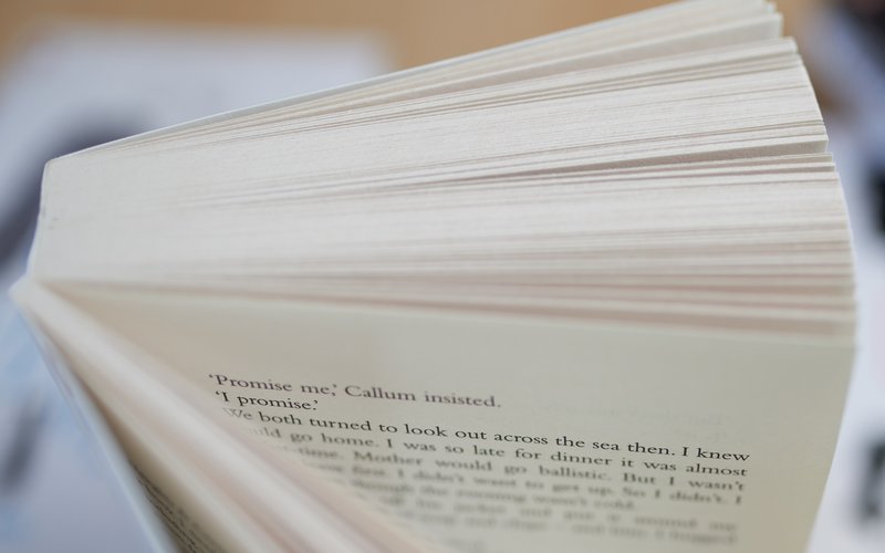 Inside a book
